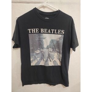 The Beatles Abbey Road T-Shirt Pre-Owned Size S Black Band Tee